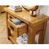 Country Oak 2 Drawer Fully Assembled Console Table - SPRING SALE - 4