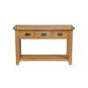 Country Oak 3 Drawer Console Table - 10% OFF SPRING SALE - 9