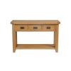 Country Oak 3 Drawer Console Table - SPRING SALE - 9