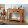 Country Oak 3 Drawer Console Table - SPRING SALE - 2