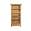 Country Oak Tall Fully Assembled Bookcase with Drawers - 10% OFF CODE SAVE - 12