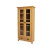 Country Oak Tall Glass Assembled Display Cabinet Unit - SPRING SALE - 7