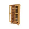 Country Oak Tall Glass Assembled Display Cabinet Unit - SPRING SALE - 10