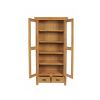 Country Oak Tall Glass Assembled Display Cabinet Unit - SPRING SALE - 13