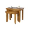Country Oak Nest of Two Tables - SPRING SALE - 3