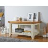Country Cottage Cream Painted Oak Coffee Table with Shelf - 10% OFF CODE SAVE - 2