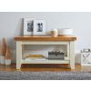 Country Cottage Cream Painted Oak Coffee Table with Shelf - 10% OFF CODE SAVE - 3