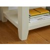 Country Cottage Cream Painted Oak Coffee Table with Shelf - 10% OFF CODE SAVE - 5