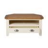 Country Cottage Cream Painted Corner TV Unit With Drawer - SPRING SALE - 7