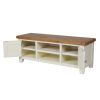 Country Cottage Cream Painted Large Double Door Oak TV Unit - SPRING SALE - 10