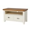 Country Cottage Cream Painted 2 Drawer Oak TV Unit - SPRING SALE - 4