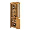 Country Oak Tall Glass Corner Display Cabinet - 10% OFF SPRING SALE - 4