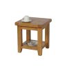 Country Oak Lamp Table With Shelf - 10% OFF CODE SAVE - 3
