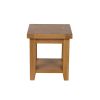 Country Oak Lamp Table With Shelf - SPRING SALE - 4