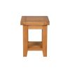 Country Oak Petite Lamp Table With Shelf - SPRING SALE - 8