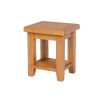 Country Oak Petite Lamp Table With Shelf - SPRING SALE - 6