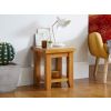 Country Oak Petite Lamp Table With Shelf - SPRING SALE - 2