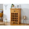Country Oak Wine Cabinet with Drawer - 10% OFF SPRING SALE - 2