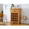 Country Oak Wine Cabinet with Drawer - SPRING SALE - 2