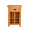 Country Oak Wine Cabinet with Drawer - 10% OFF SPRING SALE - 7