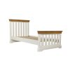 Farmhouse Country Oak Cream Painted 3 Foot Single Bed Slatted Design - 10% OFF SPRING SALE - 2