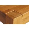 Country Oak Chunky 80cm Square Tall Breakfast Bar Table - 10% OFF CODE SAVE - 10