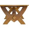 Monastery 300cm Double Extending Solid Oak Table 10 Chelsea Brown Leather Oak Chair Set - SPRING SALE - 16