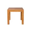 Country Oak 80cm Square Chunky Corner Leg Small Dining Table / Desk - SPRING SALE - 7