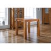 Country Oak 80cm Square Chunky Corner Leg Small Dining Table / Desk - 10% OFF SPRING SALE - 4
