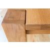 Solid Oak 130cm Chunky Corner Leg Country Oak Dining Table / Desk - 10% OFF CODE SAVE - 11