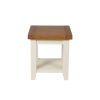 Country Cottage Cream Painted Oak Lamp Table With Shelf - 10% OFF CODE SAVE - 8