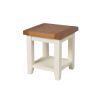 Country Cottage Cream Painted Oak Lamp Table With Shelf - 10% OFF CODE SAVE - 6