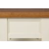 Country Cottage Cream Painted Oak Lamp Table With Drawer and Shelf - SPRING SALE - 9