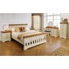 Farmhouse Country Oak Cream Painted Slatted 4ft 6 Inches Double Bed - SPRING SALE - 4
