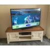 Country Cottage Cream Painted Large Double Door Oak TV Unit - 10% OFF CODE SAVE - 6