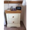 Farmhouse Country Oak Cream Painted Bedside Table - 10% OFF SPRING SALE - 6