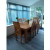 Westfield Solid Oak Dining Chair Brown Leather - 20% OFF SPRING SALE - 6