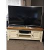 Country Cottage Cream Painted Large Double Door Oak TV Unit - 10% OFF CODE SAVE - 8
