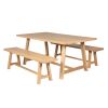 Doveridge 180cm Whitewash Limed Oak Trestle Dining Table - 10% OFF SPRING SALE - 9