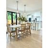 Doveridge 180cm Whitewash Limed Oak Trestle Dining Table - 10% OFF SPRING SALE - 3