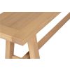 Doveridge 160cm Whitewash Limed Oak Trestle Bench - 30% OFF CODE NEW - 5