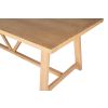 Doveridge 240cm Whitewash Limed Oak Large Trestle Dining Table - 25% OFF SPRING SALE - 6