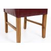 Scroll Back Emperor Red Leather Oak Dining Chair - 10% OFF SPRING SALE - 7