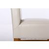 Emperor Cream Leather Scroll Back Dining Chair with Solid Oak Legs - 10% OFF WINTER SALE - 9