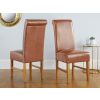 Emperor Mocha Brown Leather Dining Chair - 10% OFF WINTER SALE - 2