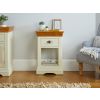 Farmhouse Cream Painted Assembled Oak Telephone Table - SPRING SALE - 3