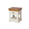 Farmhouse Cream Painted Oak Lamp Table / Bedside Table - 10% OFF SPRING SALE - 7