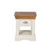 Farmhouse Cream Painted Oak Lamp Table / Bedside Table - 10% OFF SPRING SALE - 8