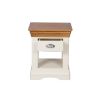 Farmhouse Cream Painted Oak Lamp Table / Bedside Table - 10% OFF SPRING SALE - 9