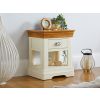 Farmhouse Cream Painted Oak Lamp Table / Bedside Table - 10% OFF SPRING SALE - 2